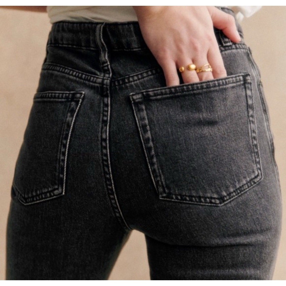 New Sezane Denim Brut Sexy Jeans In Gris Moyen Women's Size 4 US - Picture 2 of 10